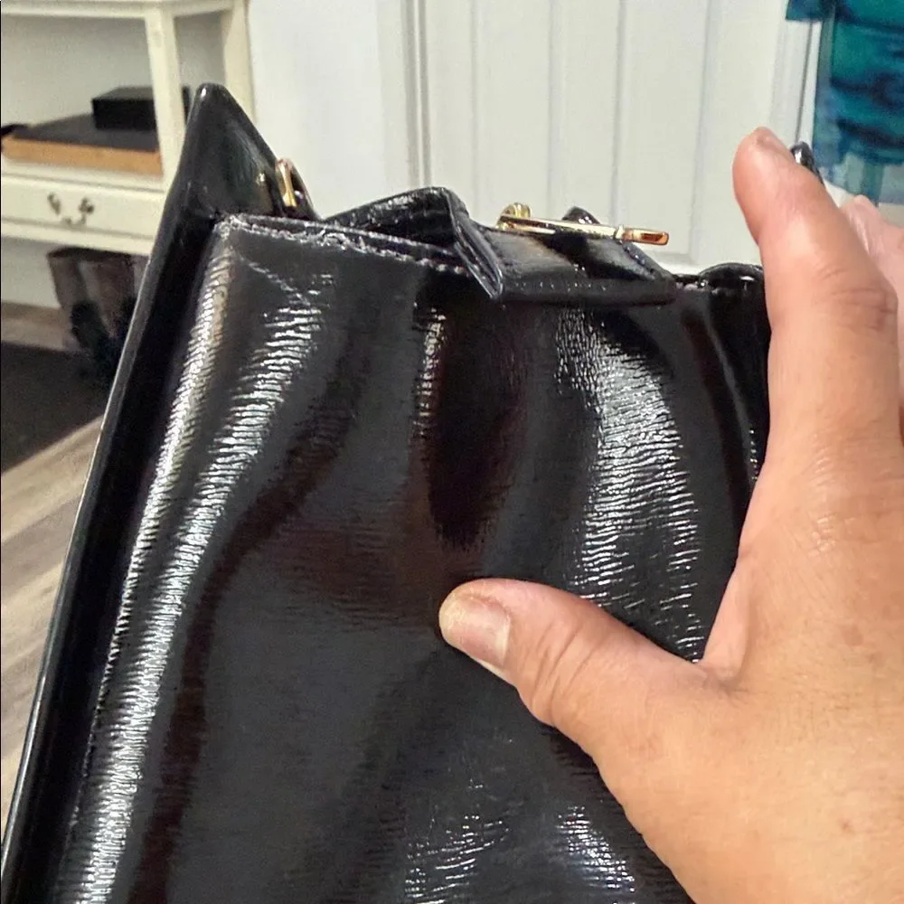 Michael Kors Shiny Black Satchel - Picture 11 of 12